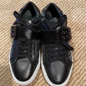 Designer Leather Sneakers by Just Cavalli. Size 10 fits ~9.